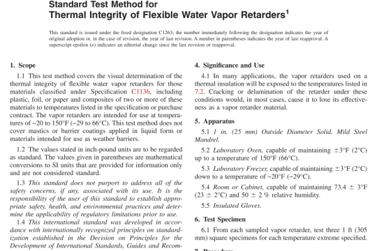 ASTM C1263-95(R2021) pdf free download