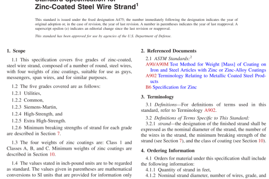 ASTM A475-03(R2020) pdf free download