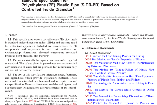 ASTM D2239-12a(R2020) pdf free download