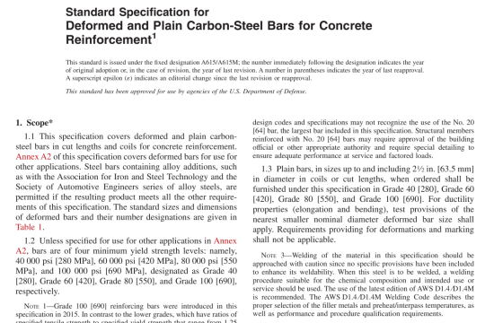 ASTM A615-2020 pdf free download