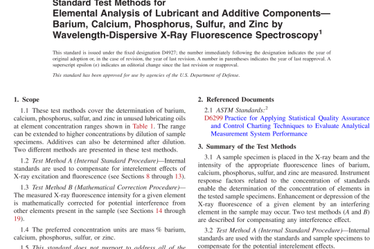 ASTM D4927-15(R2020) pdf free download