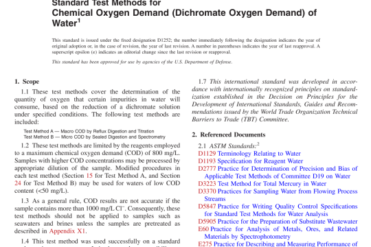 ASTM D1252-06(R2020) pdf free download