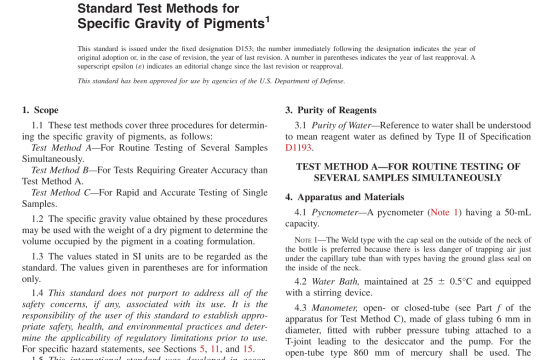 ASTM D153-84(R2020) pdf free download