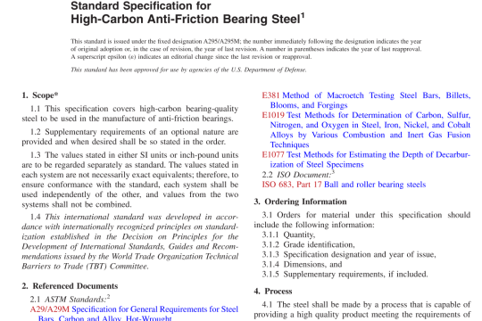 ASTM A295-14(R2020) pdf free download