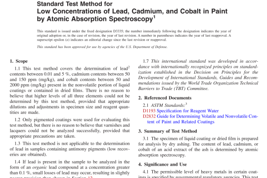 ASTM D3335-85a(R2020) pdf free download