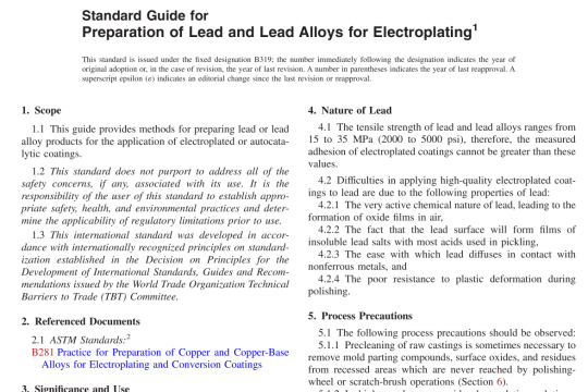 ASTM B319-91(R2020) pdf free download