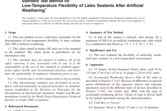 ASTM C734-15(R2019) pdf free download