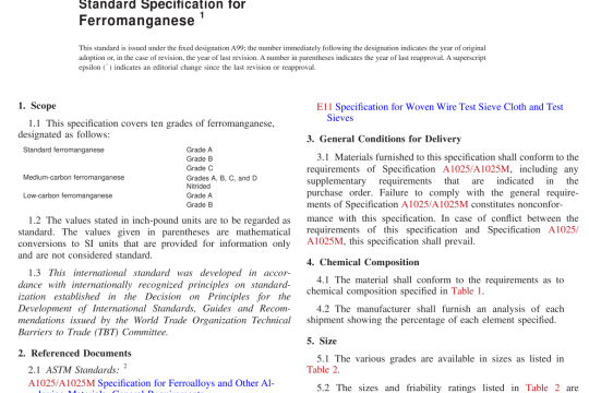 ASTM A99-03(R2019) pdf free download