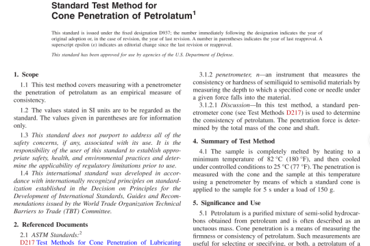 ASTM D937-07(R2019) pdf free download