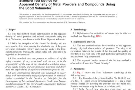 ASTM B329-2018 pdf free download