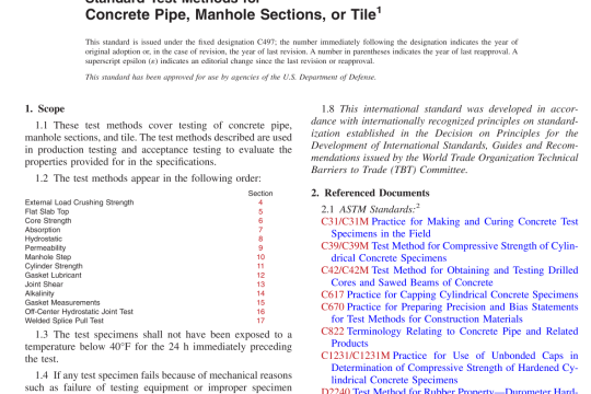 ASTM C497-2018 pdf free download