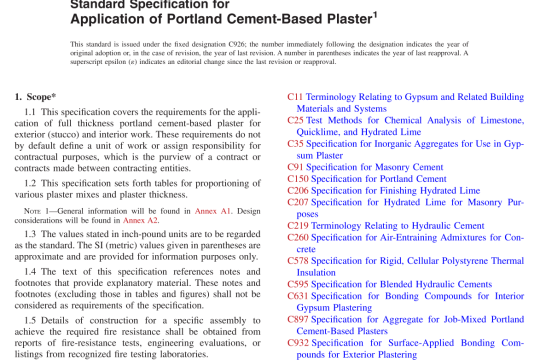 ASTM C926-2018 pdf free download