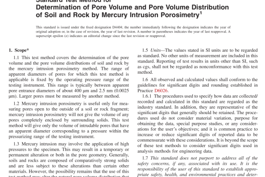 ASTM D4404-2018 pdf free download